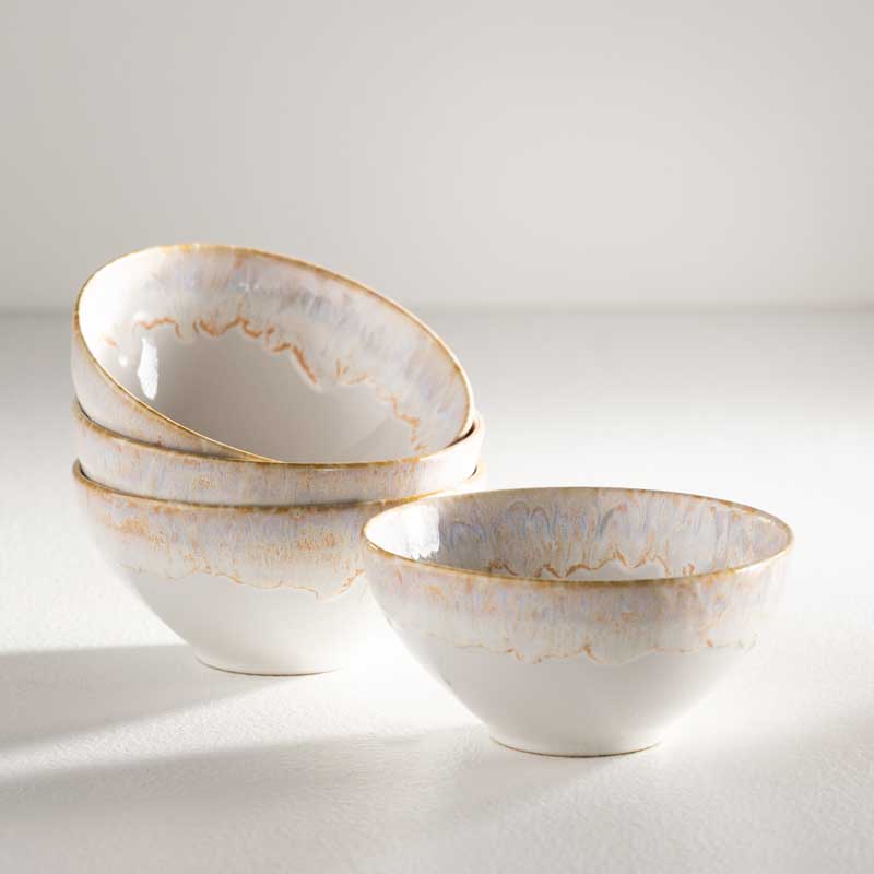 Taormina Soup Bowls, Set Of 4 - White